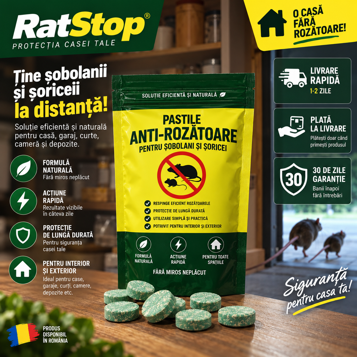 Pastile Eco Repelente Anti-Rozatoare